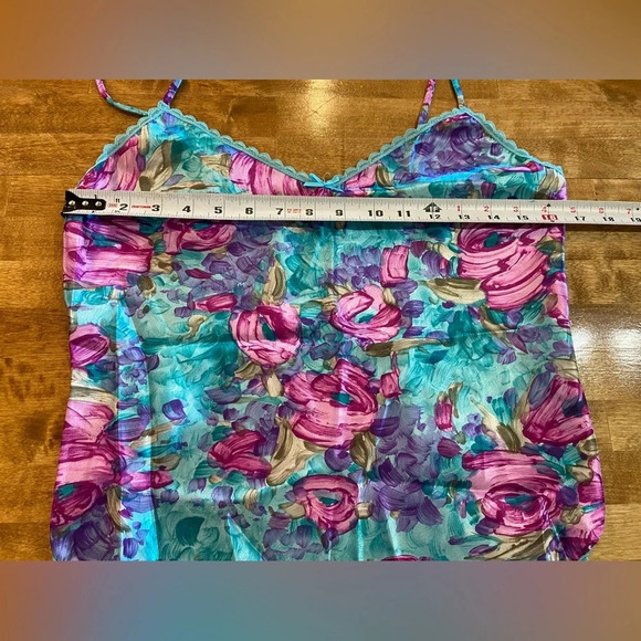 MYONNE Vintage 80s 90s Lingerie Set Purple Floral Design NWT Size Medium US Made - Picture 13 of 15